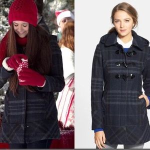 Guess Plaid Toggle Coat as seen on Elena Gilbert in TVD